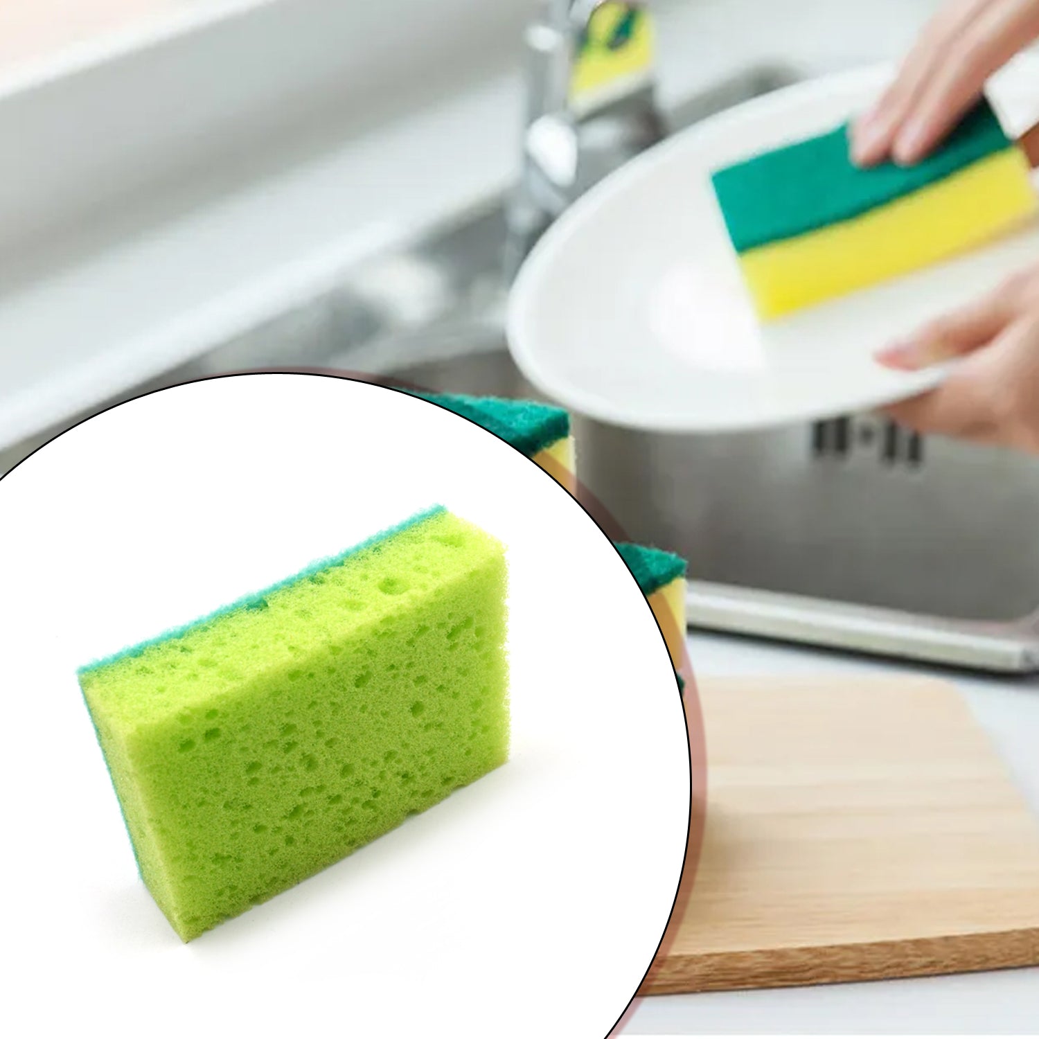 2-in-1 Multi-Purpose Scrub Sponge – Wear Resistant Dish & Furniture Cleaner (1 Pc) 2-in-1 Multi-Purpose Scrub Sponge – Wear Resistant Dish & Furniture Cleaner (1 Pc)
